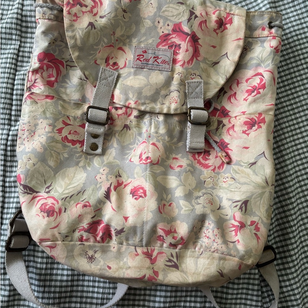 Floral Canvas Backpack